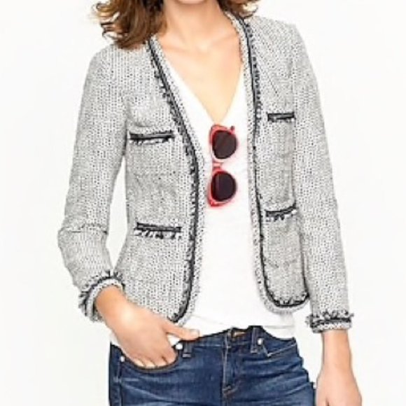J.crew terrazzo tweed jacket blazer